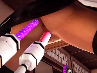 Punch-line Fantasy 7 Neophyte - Tifa Lockhart in sex machine - 3D Porn